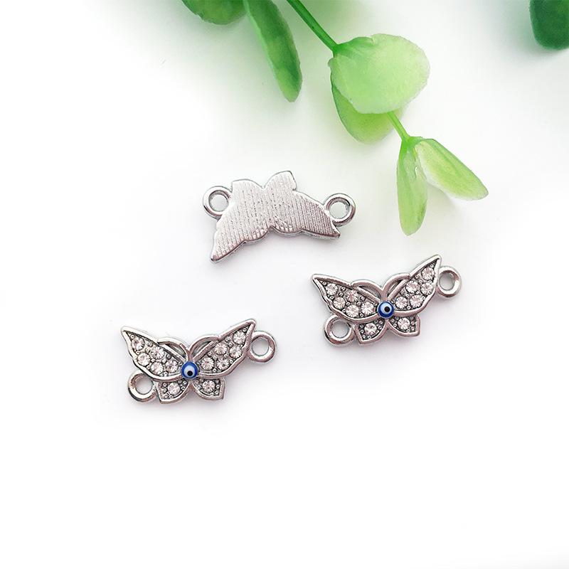 Evil Eye Charms with Butterfly & Starfish Connectors for DIY Jewelry Bracelets & Necklaces