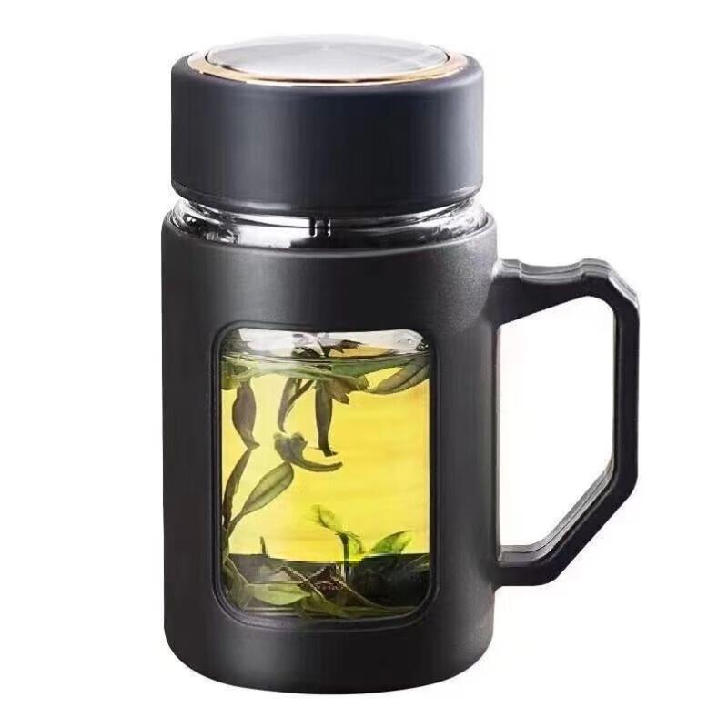 Shangqi Portable Glass Tea Cup with Handle