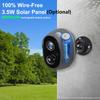 S1B Tuya Smart Life APP Battery Powered IP65 Outdoor WIFI 3MP Surveillance Siren CCTV PIR Motion Detect Camera Alexa Google