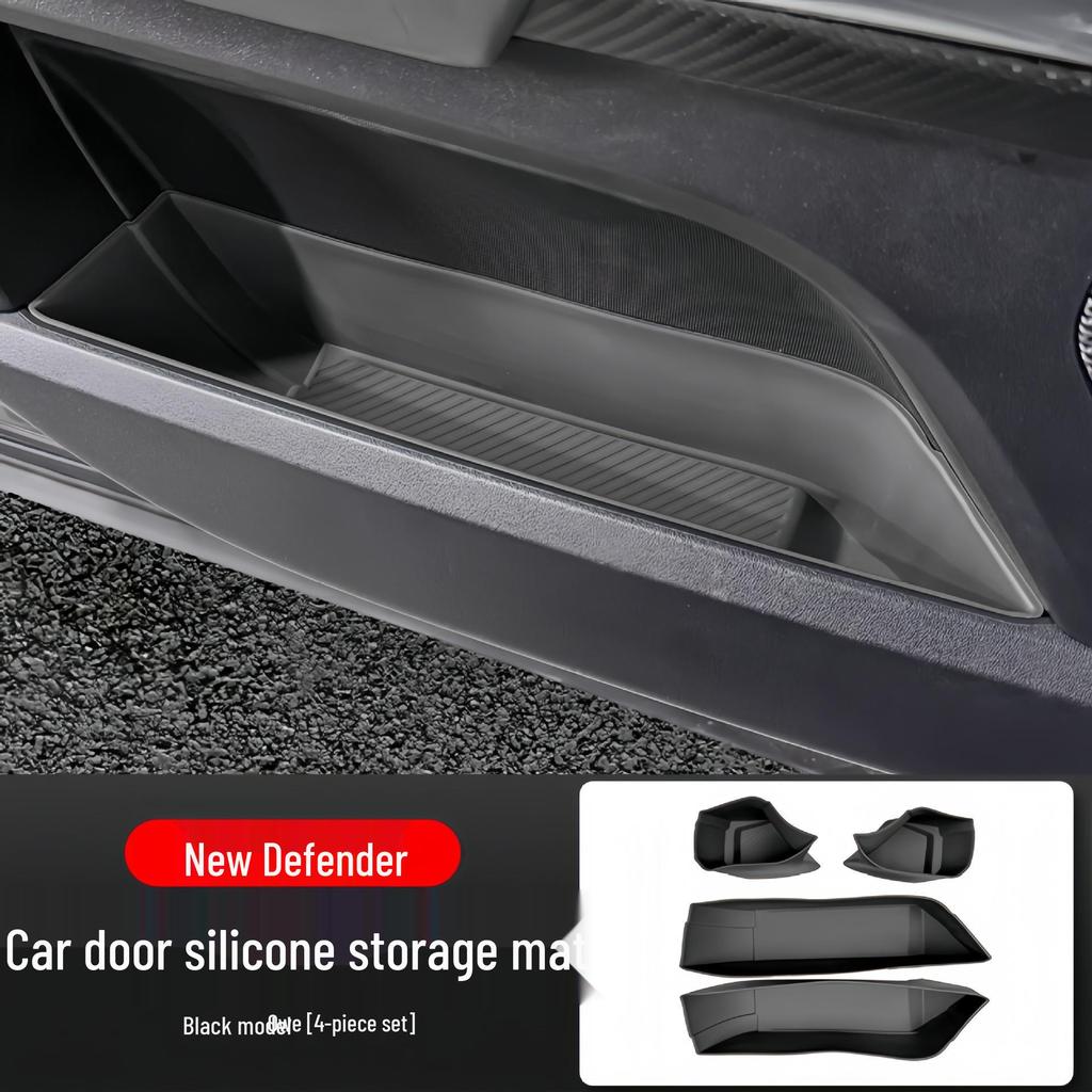 Silicone Door Storage Organizer Mat for Land Rover Defender 2020-2025