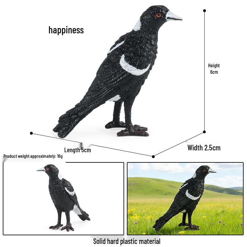 Children's Animal Simulation Toy Set: Eagle, Falcon, Secretary Bird, Owl Figurines