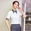 TELUOMAN Damen Kurzarm Professionelle Bluse