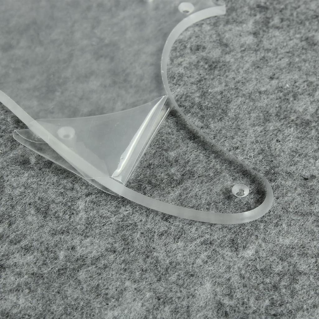 FLEOR 8-Hole Telecaster Pickguard (with Screws) - USA/MX Standard Telecaster Pickguard Replacement, 1-Ply Clear