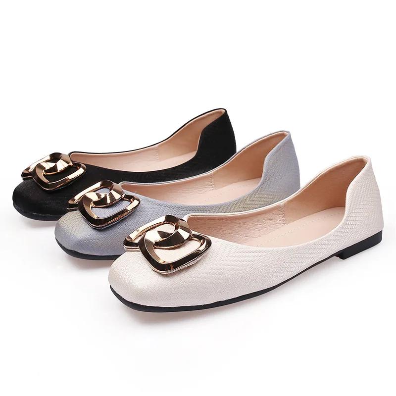 Spring Summer Shoes Women Flats Modern Elegant Ladies Single Shoes Fashion Brand Plus Size 42