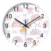 14-inch 35cm fun early teaching number silent wall clock home living room children's room decoration clock