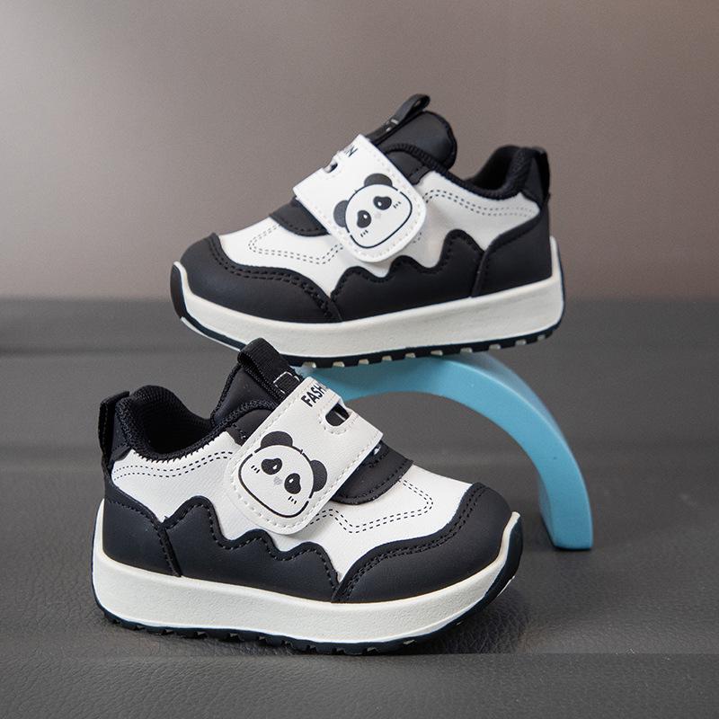 2026 Spring/Autumn Baby Velcro Sports Shoes - Soft, Non-slip, Breathable, Cartoon Design for Boys and Girls