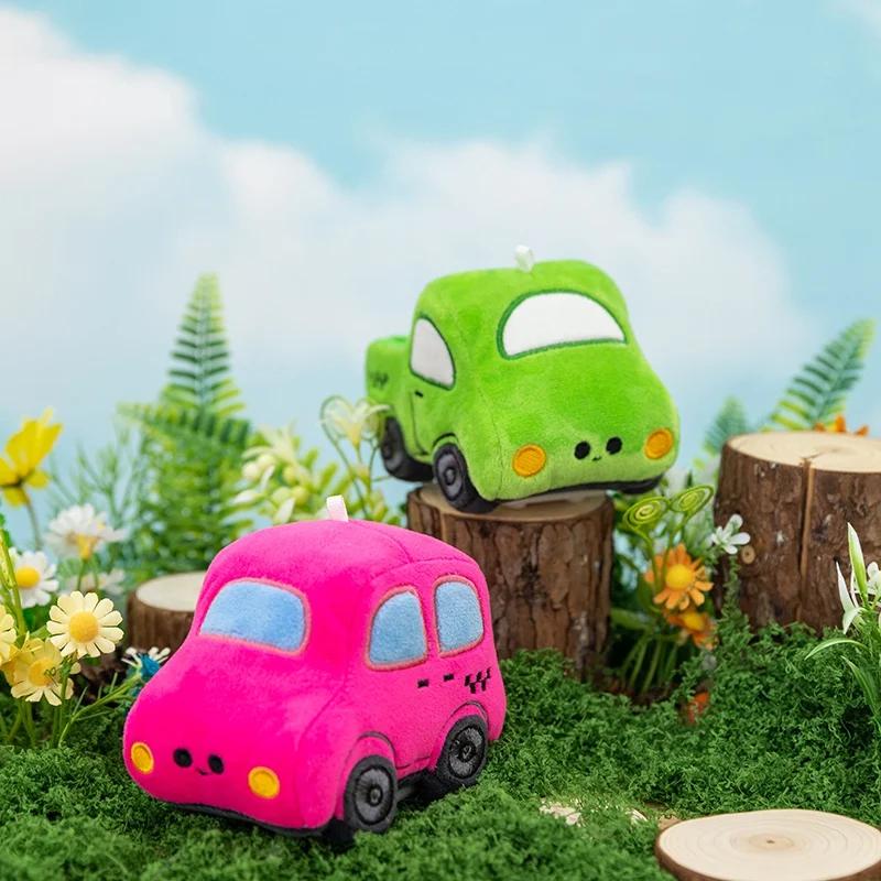 Educational Pull Backrest Soft Auto Companion Snug Furry Plush Wheeled Ride The Can Run Animated Automobile Doll Bday Favors