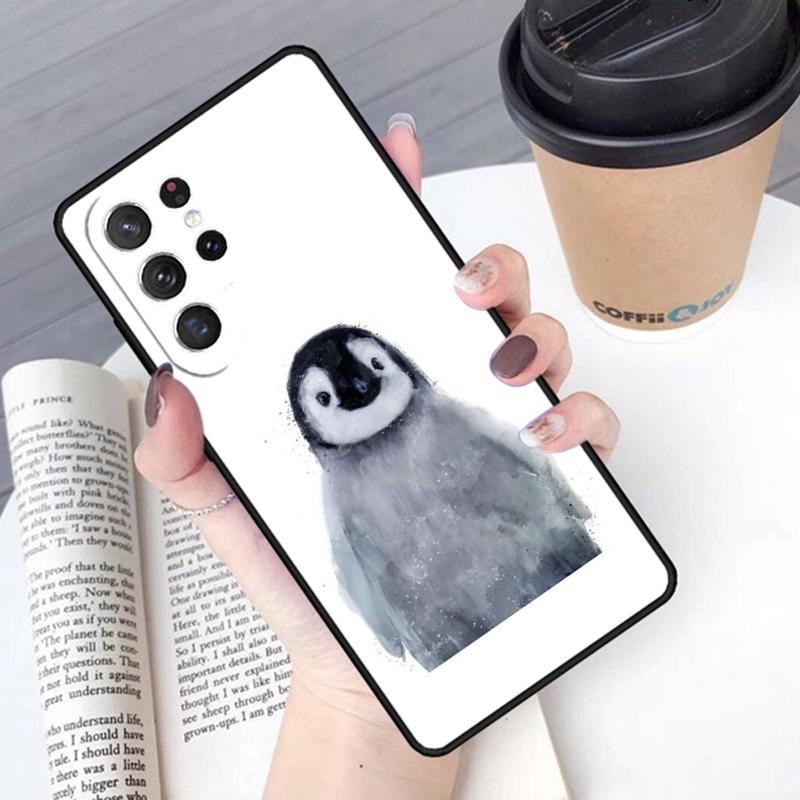 Cute Penguin phone case Cover For Samsung Galaxy S24 S25 Ultra S21 S22 Ultra S10E Note 10 Plus Note 20 FE S23