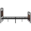 Bed Frame without Mattress 120 x 190 cm Brown Oak Look