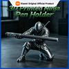 Xiaomi 3D Printed Warrior Ninja Pen Holder, Desktop Storage Organizer, Creative Ninja Shaped Pen Caddy, Fun Decor for Your Workspace