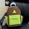 Schoolbag new student schoolbag cute cartoon print color matching backpack versatile high school students large capacity backpack