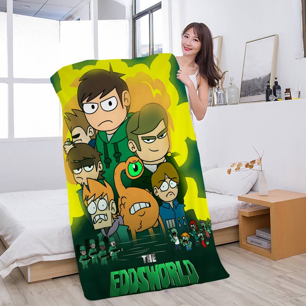 Animated Eddsworld Movie Microfiber Beach Towel Absorbent Quick Dry Soft Yoga Swimming Resort Mountain Climbing Towel