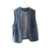 Short Women Denim Vest New Fashion Loose Simple Outerwear Versatile Sleeveless Jean Waistcoat
