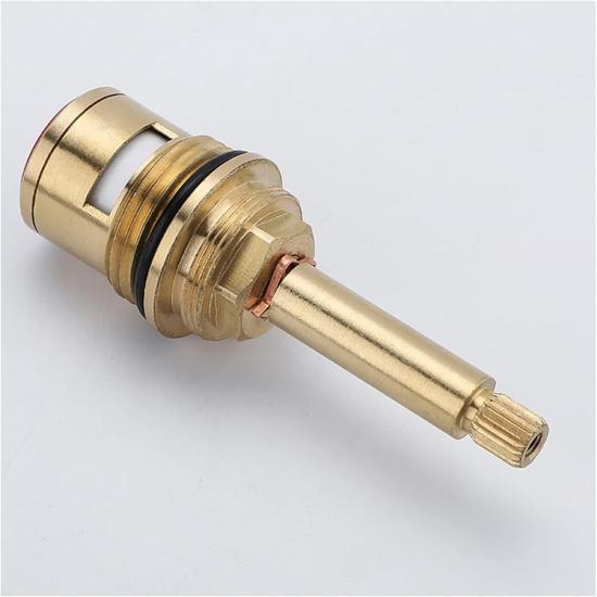 Replacement Ceramic Tap Cartridge, Brass Ceramic Stem Disc Cartridge Insert Faucet Valve Quarter TurnCeramic Tap Valves for Bathroom Kitchen Tap(Red)