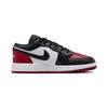Tênis Infantil Air Jordan 1 Low GS Bred Toe 2.0 Branco Vermelho Varsity Preto 553560-161