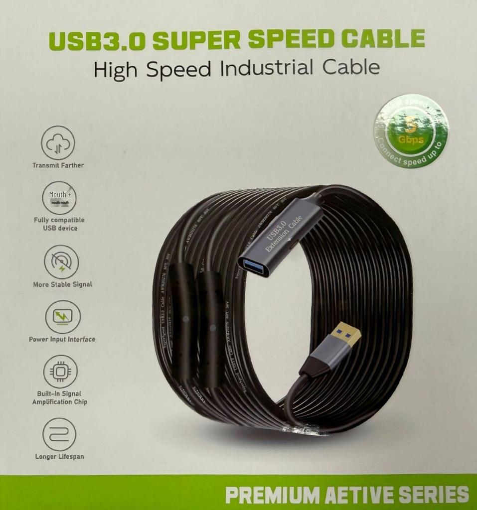 USB 3.0 Amplified Extension Cable for Printer, Scanner, and Laptop