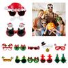 Creative Santa Beard Spectacles Glasses Frame for Christmas Celebration and Themed Event Cartoon Eyeglasses Eyewear