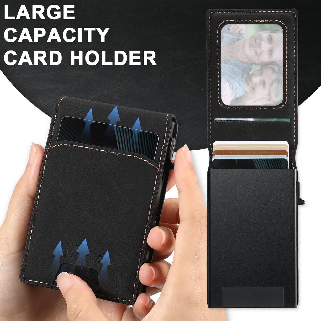 SUTENI H19 For Samsung Galaxy S25 Magnetic Case Card Holder Kickstand Litchi Texture Leather Back Cover