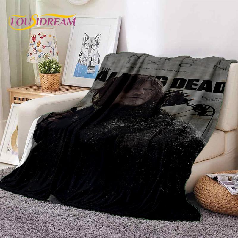 The Walking Dead Lincoln TWD Soft Blankets,Keep Warm Throw Blanket Comfortable Blanket for Picnic Beds Sofa Home Bedroom Gift