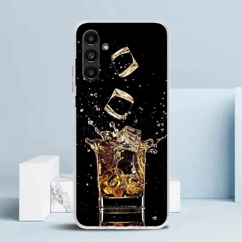 Cigar Whiskey Ice Drink Phone Case For Samsung Galaxy A17 A37 A57 A16 A15 A14 A13 A56 A55 A54 A53 A36 A35 A34 A33 A26 A25 A24 A2