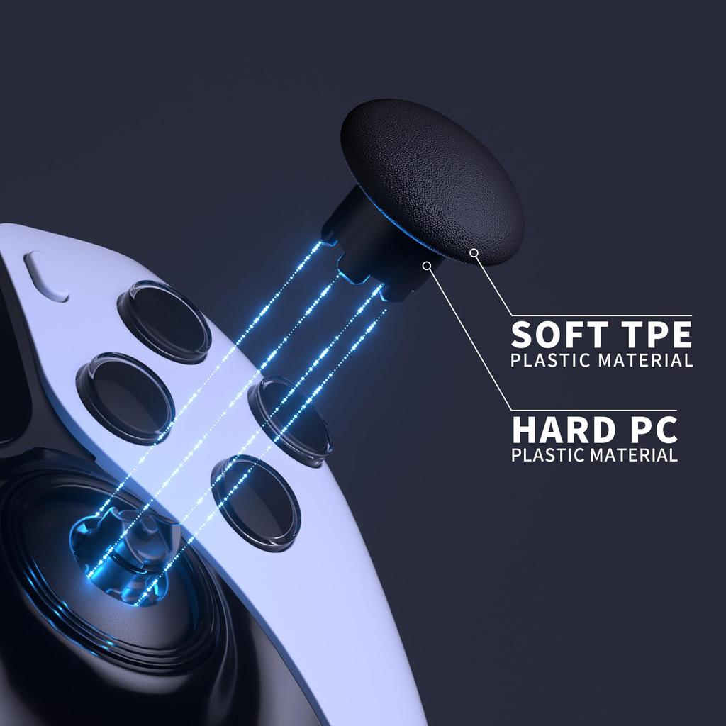 eXtremeRate Replacement Thumbstick Compatible with PS5 Edge Controller Replacement Analog Stick Joystick Cap Compatible with PS5 Edge Controller Body