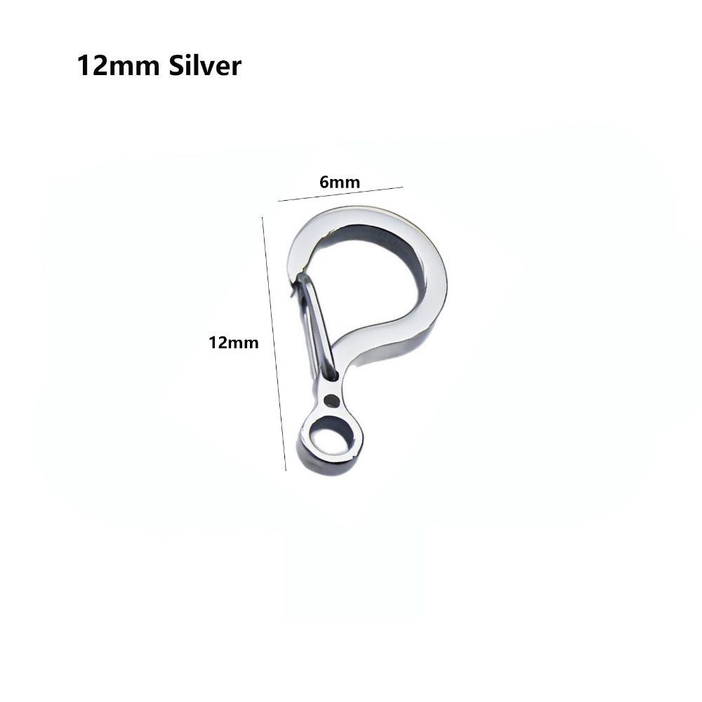 Small Size Key Chain Buckle Titanium Alloy Spring Connecting Buckle  DIY Accessories