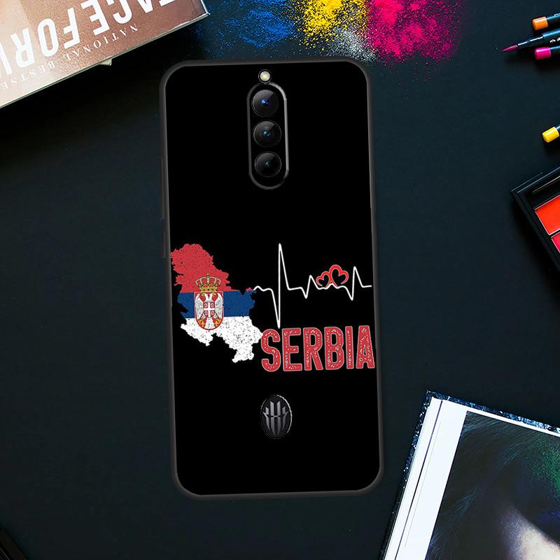 Flagge von Serbien Serbische Hülle Für ZTE Nubia Red Magic 9 Pro Plus RedMagic 8 8S Pro Plus 6 7 6S 7S Pro 5S 6R 5G Hülle
