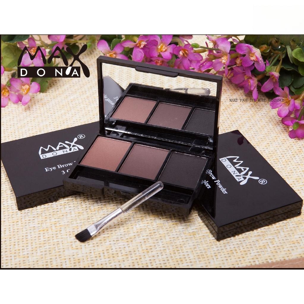 Three Color Eyebrow Powder Makeup Long-lasting Waterproof Non-bleaching Natural Three-dimensional Multi-functional Eyeshadow Tray Student Cosmetics