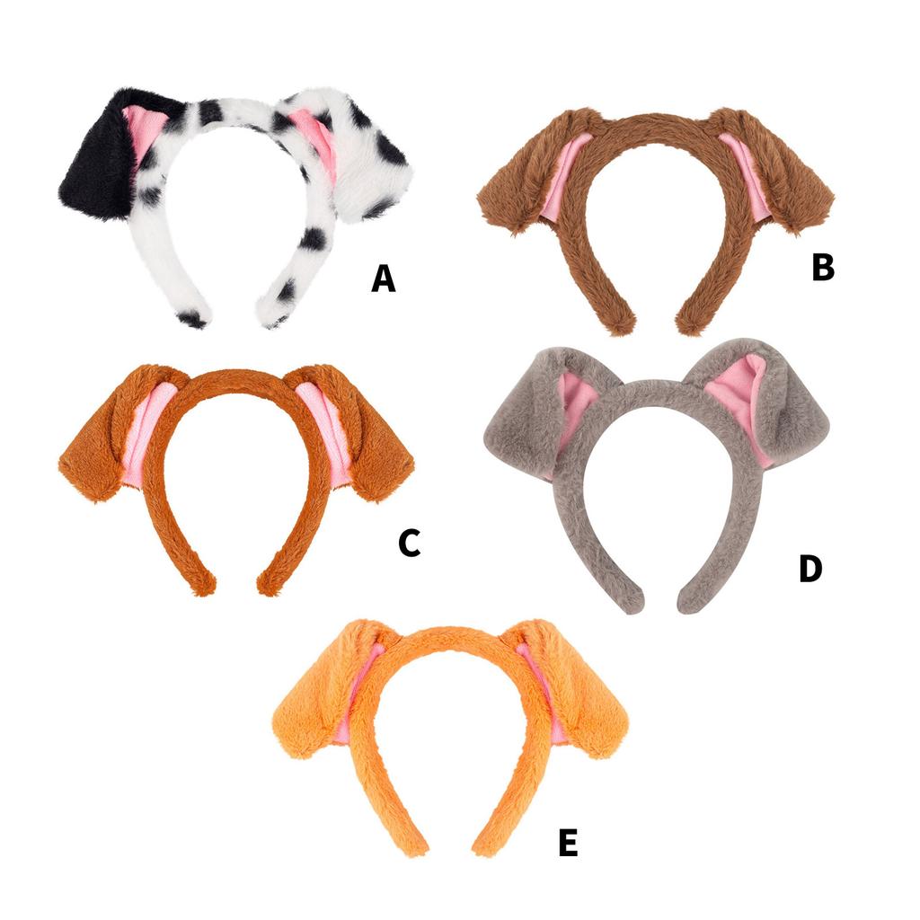 Puppy Ears Hairband Photo Props Furry Hair Hoop Headband Party Headpiece Fun Headbands for Music Festival