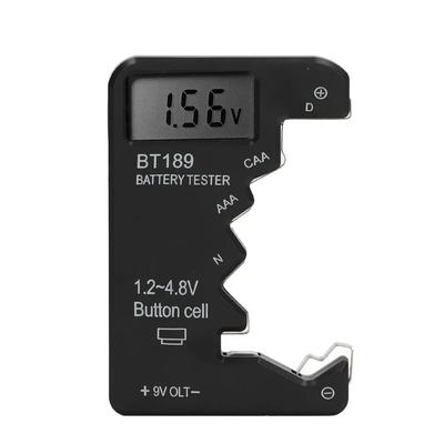 LCD Display Battery Tester, Portable Battery Power, Voltage Capacity Detector For Test Measurement Tool Accessory