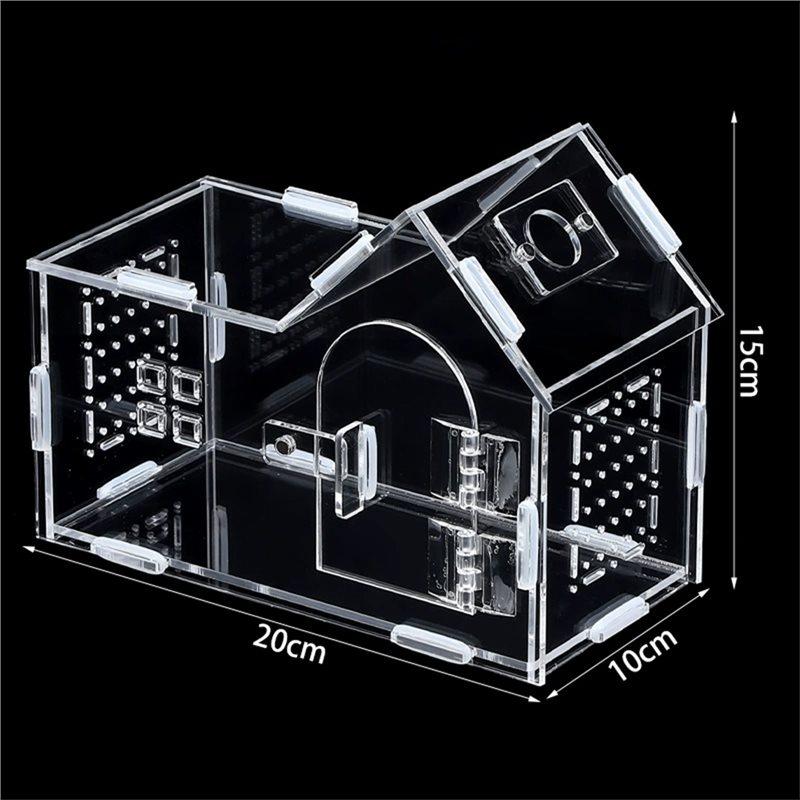 Reptile Enclosure For Tarantula, Gecko Chameleon,Beetle Mantis,And Hermit Crab-Acrylic Jumping Spider Enclosure Versatile