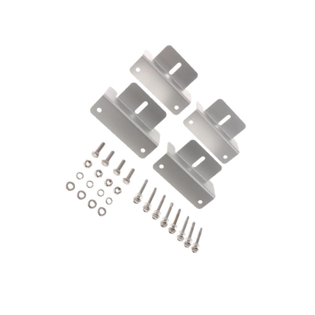 4 Piece Solar Panel Z Type Aluminum Mounting Bracket Holder for Roof RV Boat