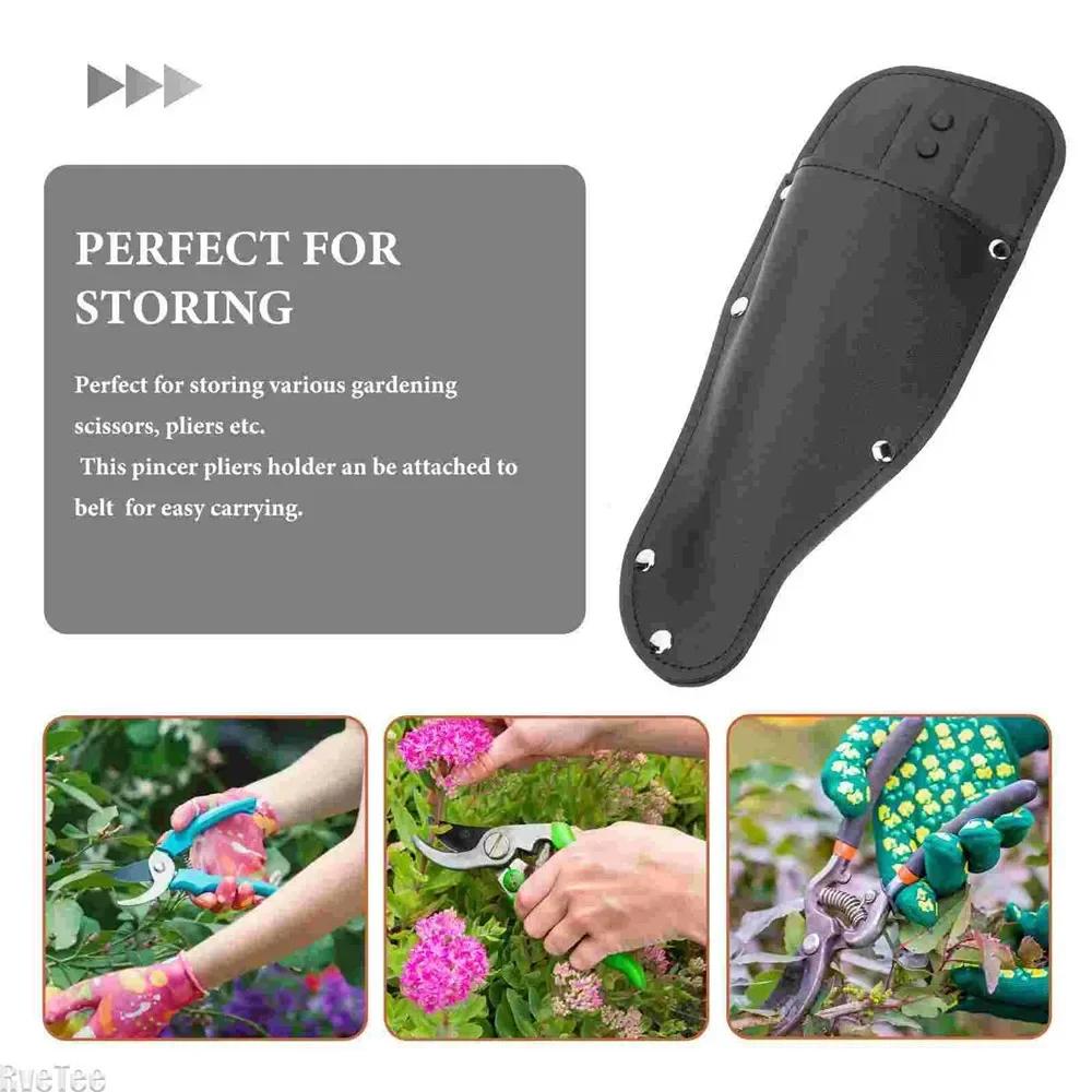 Outdoor garden pruning shears storage bag Fruit tree branch pruning shears leather case - Waist-hung gardening pruning knife bag