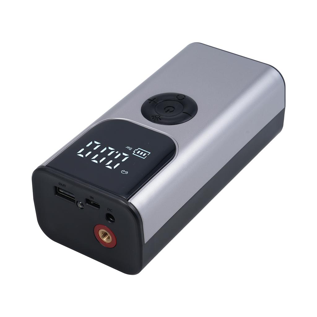 Portable Tire Inflator, Multifunctional for Car, Motorcycle, Tires, Basketball, Power Bank LED SOS Light Function Preset Tire P
