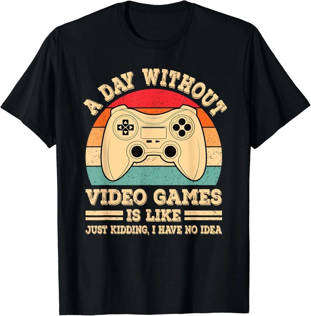 A Day Without Video Games Funny Gamer Retro Vintage Gaming - Gift Unisex T-Shirt