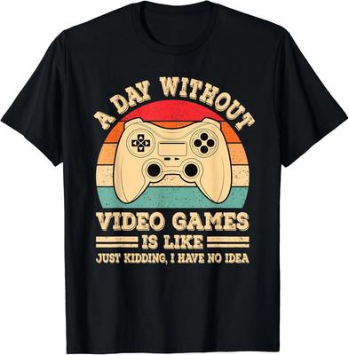 A Day Without Video Games Funny Gamer Retro Vintage Gaming - Gift Unisex T-Shirt