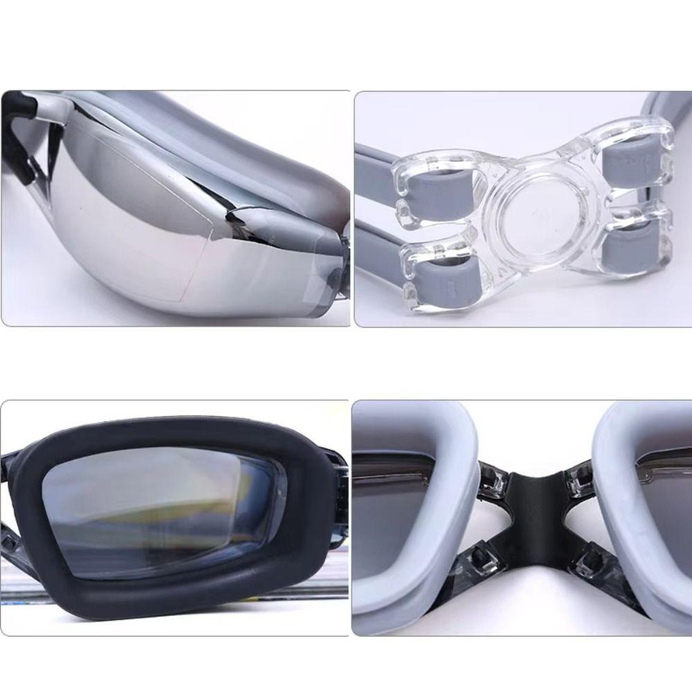 Adjustable Swimming Goggles Waterproof Swimwear Eyewear Outdoor Diving Goggles  Myopia Correction