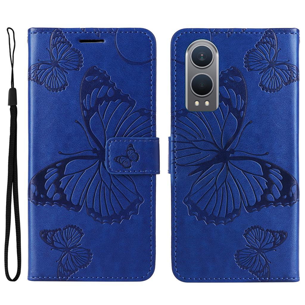 For OnePlus Nord CE4 Lite 5G/Oppo K12x 5G (China) Wallet Case Floral Butterfly Imprinted Leather Phone Cover Stand