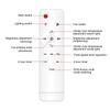 48W Light Household Small RGB Ceiling Fan Lamp E27 Remote Control Ceiling Chandelier Fan Automatic 360 ° Shaking Head Fan