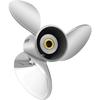 Outboard Propeller, Replace for OEM 3860709, 3-Blade 14.5\" x 21\" Pitch Steel Boat Propeller, Compatible with Volvo Penta SX Drive All Models, with