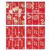 6pcs Chinese Style 2025 New Year Red Packets Blessing Good Luck Red Pocket  Graduation