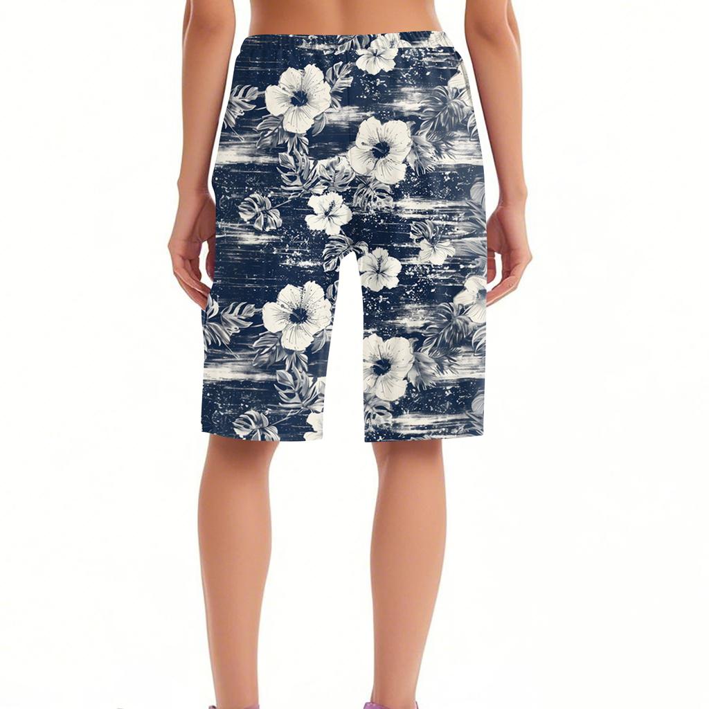 Pantaloni Pigiama Casual alla Moda Comodi da Donna Pantaloncini Stampati con Coulisse