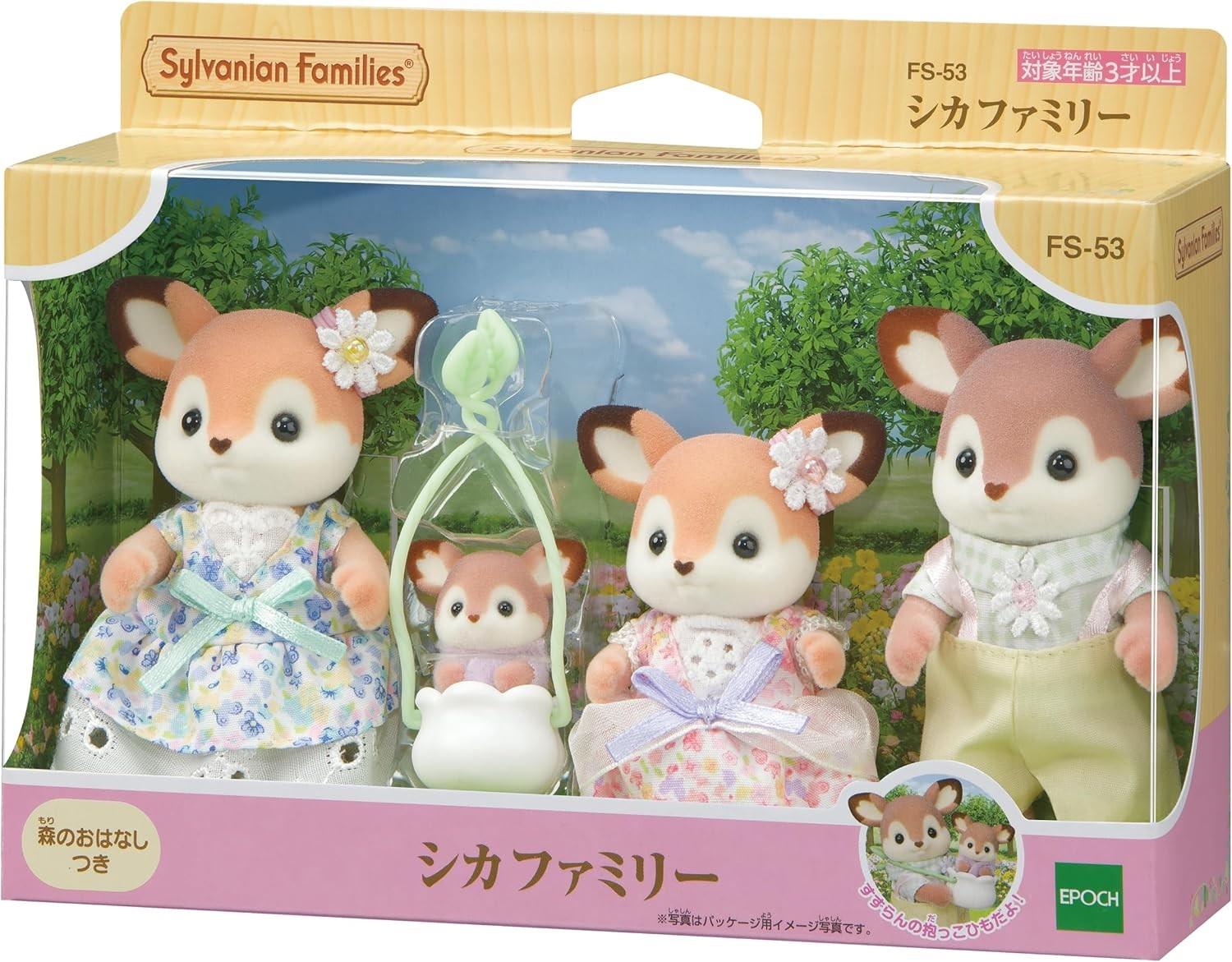 Sylvanian Families FS-53 Deer Family Calico Critters Epoch Japan FS