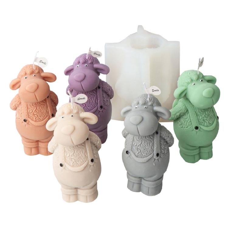 Sheep-like Candle Mold for Making Candle Soap Plaster Ornament Home Decorations