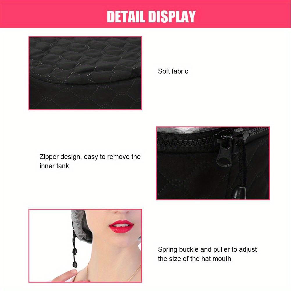 Home Hair Care: Adjustable Electric Heating Hat for Deep Hot Oil Treatments