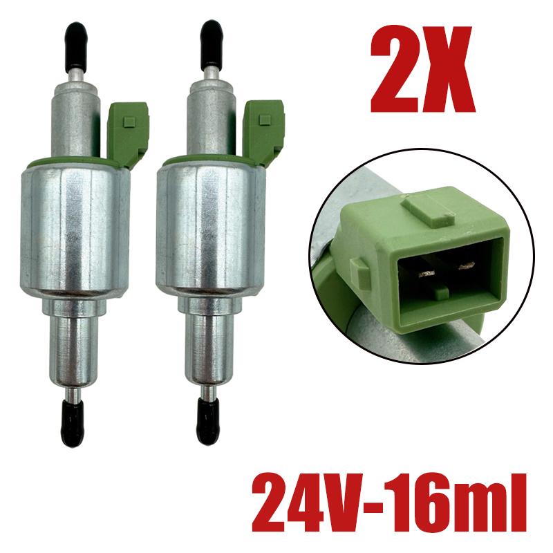 2X 12V 24V 2-5KW Air Diesel Heater Oil Fuel Pump For Webasto Eberspacher Truck Heater Pulse Meter Pump 16ML 22ML 28ML 32ML