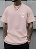 2026 Summer Bestselling Unisexs Pure Cotton Tshirt Street Casual Fashion Soft and Breathable Simple Smile Pattern Print