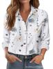 Women's Shirt Printed Floral Loose Shirt Women's Top