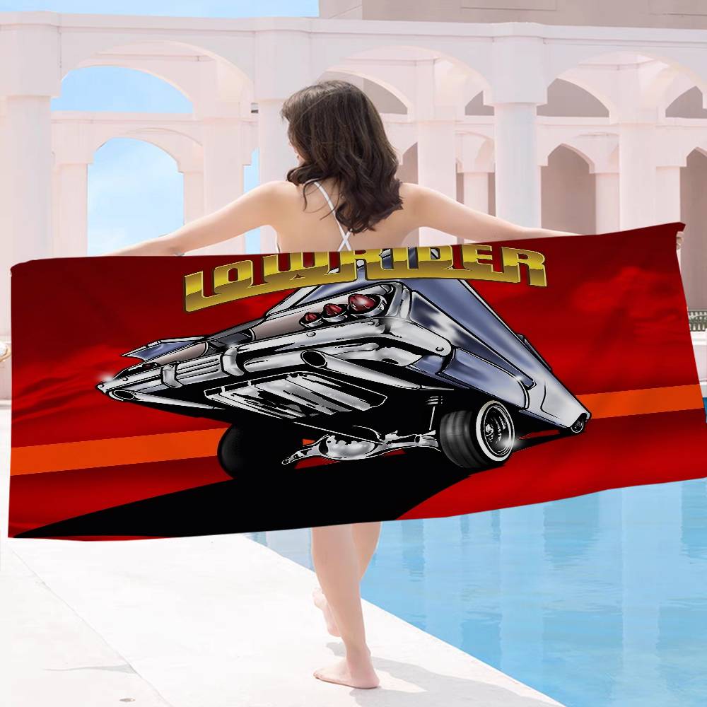 Lowriders Racing Big Microfiber Beach Towels Quick Dry Towel Sand Beach Towels Pool Towel for Travel Swim Pool Yoga