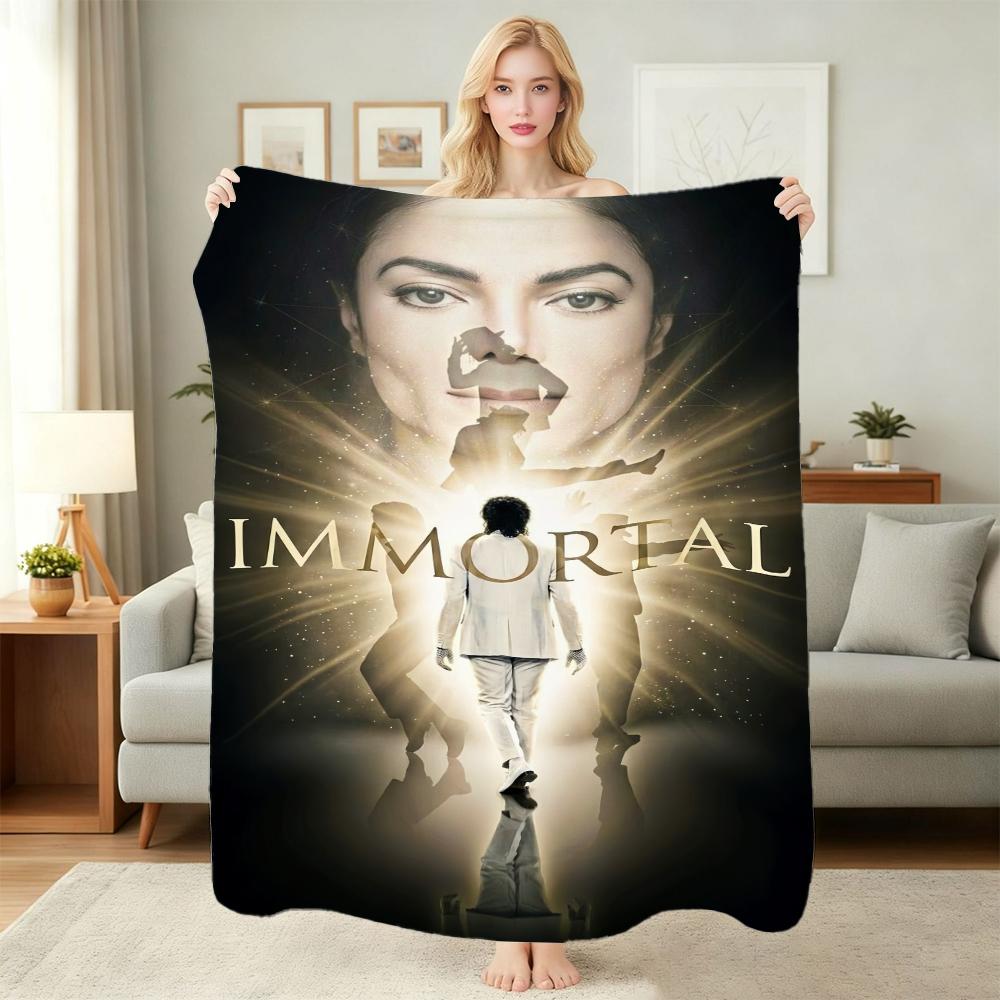 Pop Tribute Pattern Blanket Allseason Fleece Blanket For Bedroom Sofa Bed Home Party Decor New Year Gift